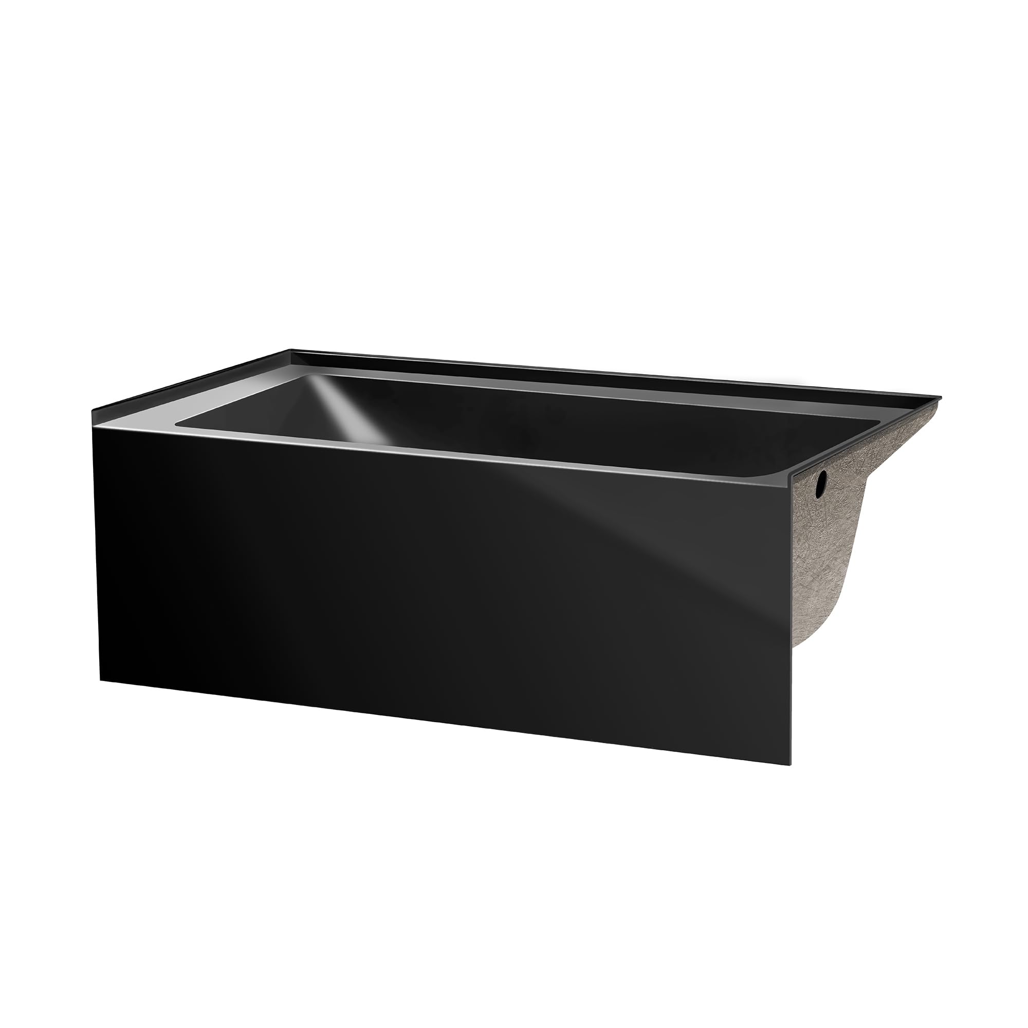 Fine Fixtures Acrylic, Fiberglass Alcove Soaking Bathtub