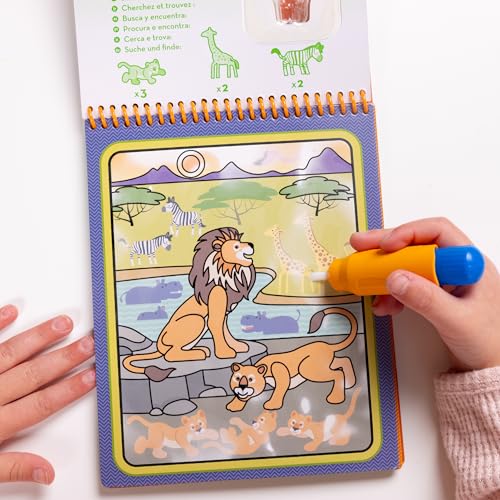 Image of Melissa & Doug On The Go Water Wow! Reusable Water-Reveal Activity Pad - Safari - FSC Certified