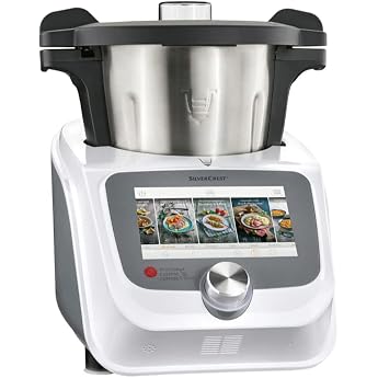 silvercrest monsieur cuisine connect trend skmc 1200 f6 800 w 7 inch color display white