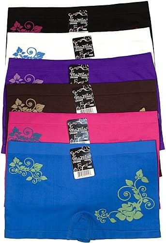 HS Women Seamless Underwear Simple Flower Printed Design (ONE SIZE) 6 Colors