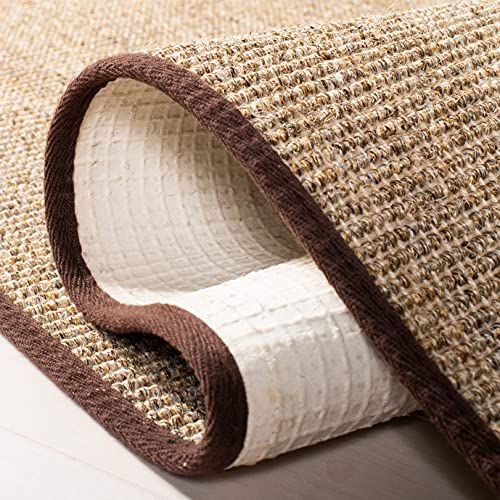 Martha Stewart Collection By Safavieh 6' X 9' Light Brown Msr9501T Farmhouse Sisal & Jute Area Rug #TOP4