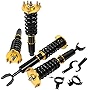 Coilover Suspensions Shock Struts Kits Assembly SCITOO Full Set Shocks Struts Kits fit for 1992-2001 for Honda Prelude - Golden