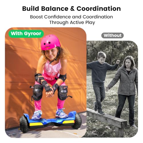 Image of Gyroor Hoverboard New G13 All Terrain Hoverboard with LED Lights, Off Road Hoverboard with Bluetooth for Kids ages 6-12 and Adults