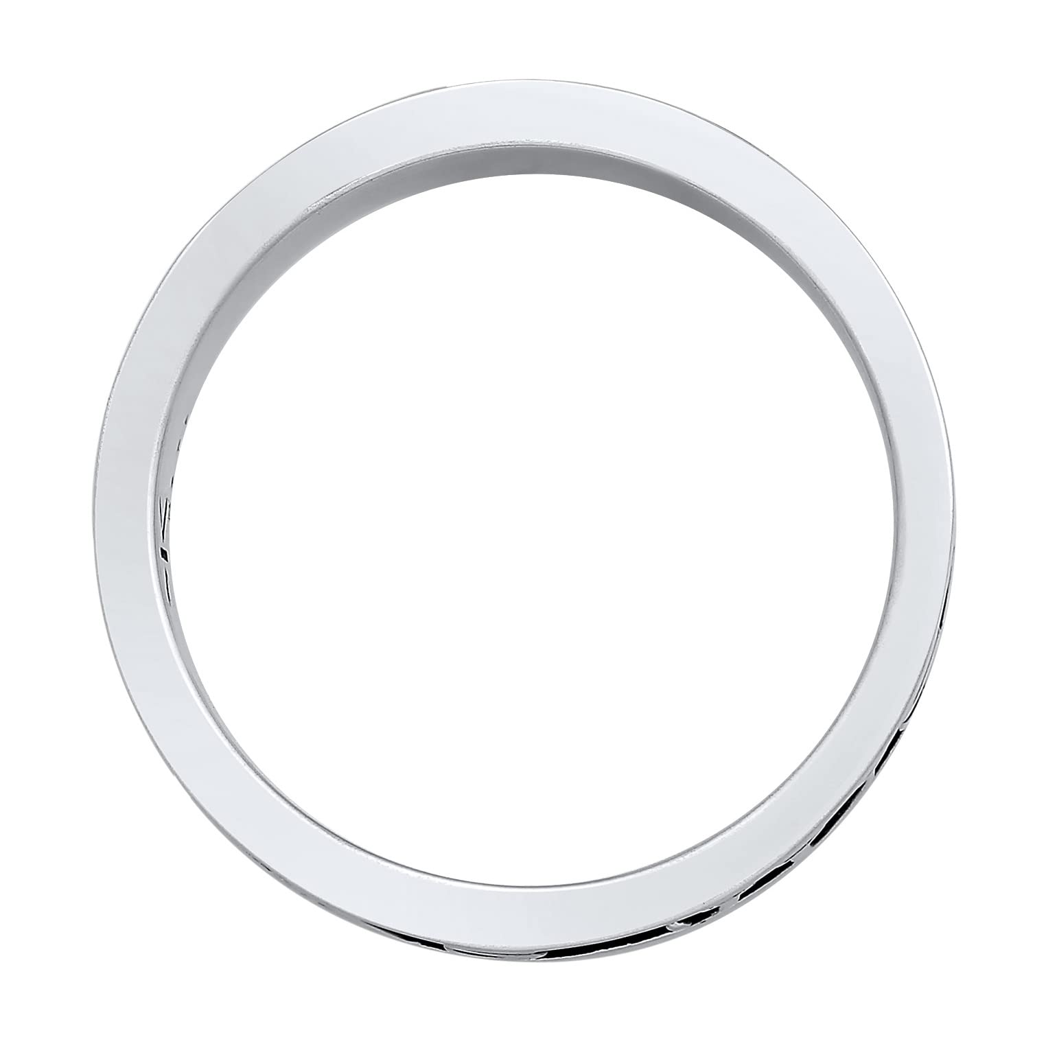 Kuzzoi Herrenring oxidiert Bandring massiv (8 mm) 925 Silber Breites | Schmuck Accessoire mit Schriftzug Silberring für Männer in der Ringgröße 60-66