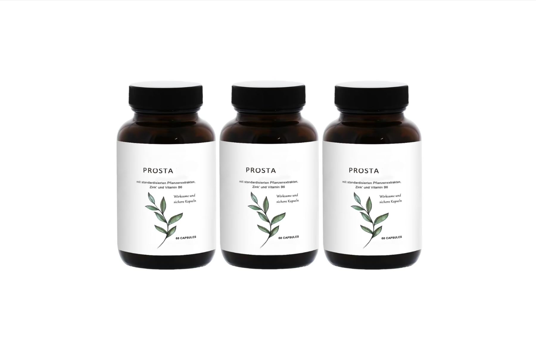 Prostate pour hommes, soutient la fonction urinaire et la fonction de reproduction, 60 unités,3PCS