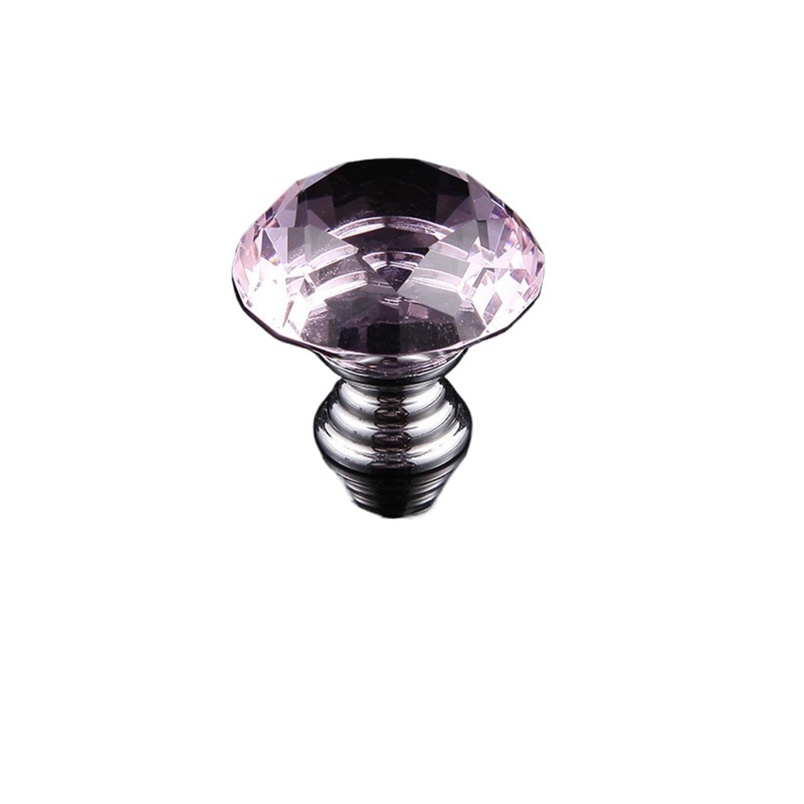 MWAHJU 6pcs 30mm Colorful Crystal Glass Knobs for Cupboard