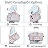 FIORETTO Womens Mens Sports Gym Bag Duffle Bag with Shoes Compartment, Weekend Travel Bag Overnight Bag for Women, Foldable Water Resistant Holdall Hospital for Swimming with Toiletry Bag Grey #4