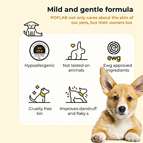 Poflab Nature Balance Pet Shampoo - Dog & Cat Moisturizing Shampoo With Aloe Vera Leaf, Mango Extract & Pink Needle Flower Extract - Ph Neutral Pet Cleansing Shampoo For Healthy & Lustrous Coat #TOP5