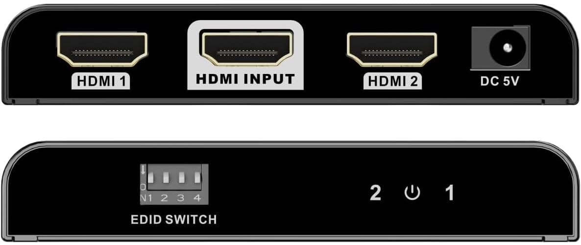 Techly 104837 Splitter HDMI2.0 4K 2vie HDR/EDID Nero