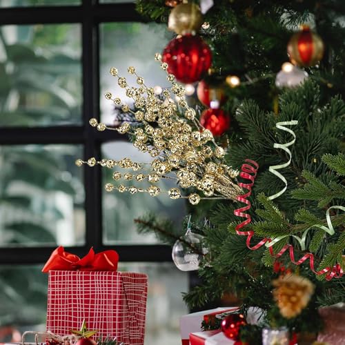 Pinchos de Navidad con brillo artificial de alta densidad y acabado premium 7