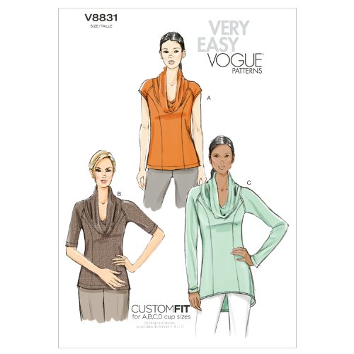 Vogue Patterns V8831 Haut et Tunique Coupe Fluide Flatteuse Tailles E5 - 2