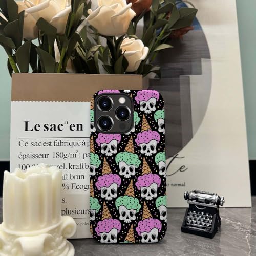 Coque iPhone 13 Pro tendance motif tête de mort originale