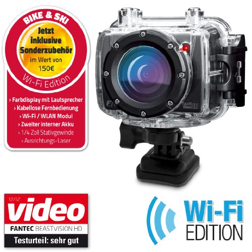 Caméra d'action Fantec Beast Vision HD Bike Ski 1080 Pixels