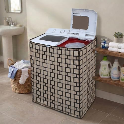 Image of DREAM CARE Waterproof & Dustproof Washing Machine Cover Top Load & Semi Automatic Suitable for 7 kg, 7.2 kg, 7.5 kg (83 x 95 x 51 cms)