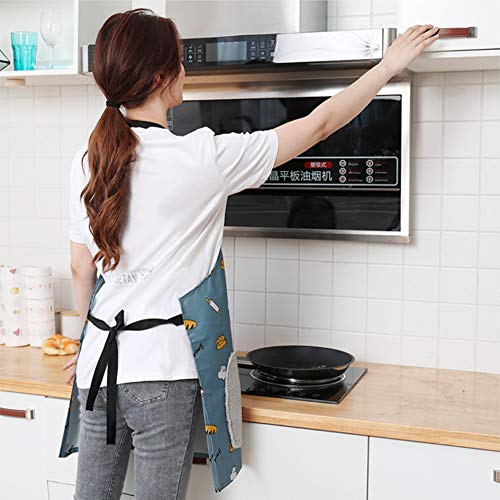 DOYIFun Aventais femininos com bolsos - pacote com 2, avental impermeável fresco, avental de chef de