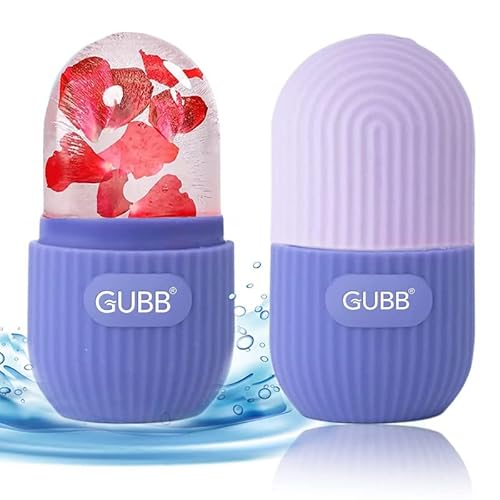 Image of GUBB Ice Roller for Face, Puffy Eyes & Neck | Face Ice Roller for Face Massager | Silicone Facial Ice Roller For Glowing & Tighten Skin | Reusable, Long Lasting & Unbreakable Ice Face Roller (Blue)