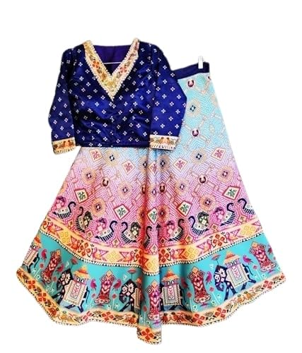 Digital Print Semi Stitched Lehenga & Crop TopBZ_Leaf-BAPAT-image-32