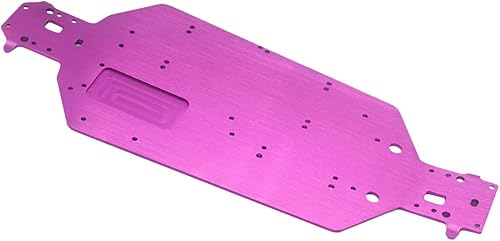 Miniatura 3 de 04001 Placa de chasis de aluminio CNC repuesto para Redcat HSP 94111 94107 94118 1/10 RC Monster Truck Off Road Buggy (morado)