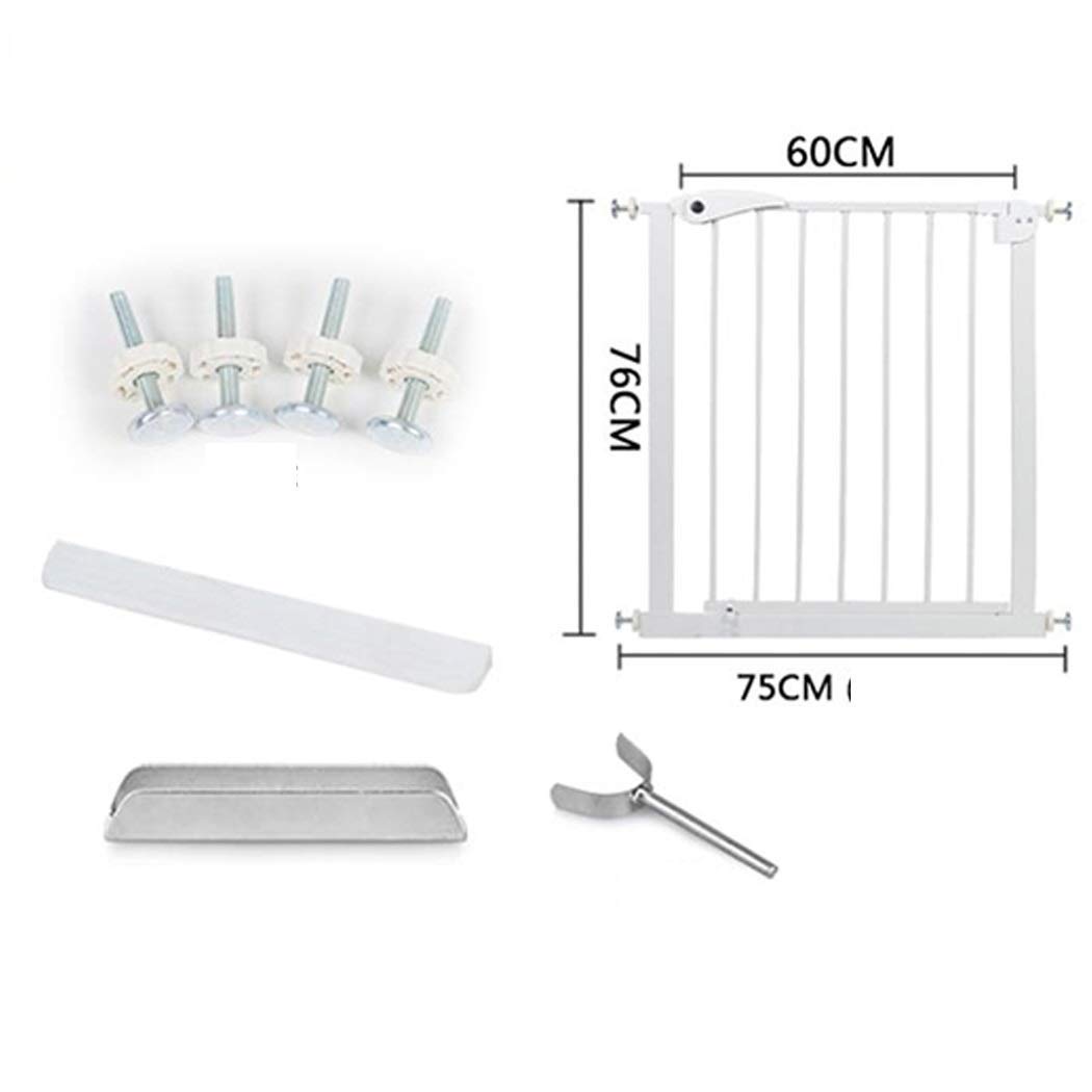 Pet Playpens Bramka Schodowa Bramka Dla Dzieci Metalowa Bramka Zabezpieczająca Z Obsługą Jedną Ręką I Trwałością, Tralki Schodowe Montowane Ciśnieniowo/120-127Cm