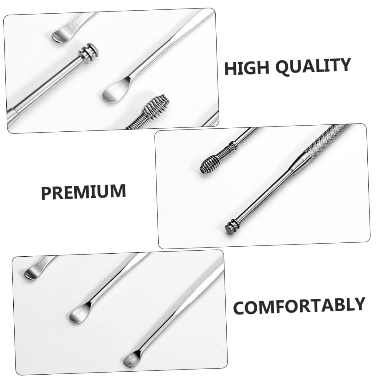 PLAFOPE Ear Wax Remover Kit Ear Spoon Set Ear Wax Removal Tools for Home Use Boys and Girls Adults