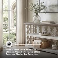 Signature Design by Ashley Sofa Console Table, Farmhouse, Gray/White — image 7