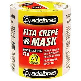 Adelbras · Fita Crepe Multicor · Pacote 6 rolos