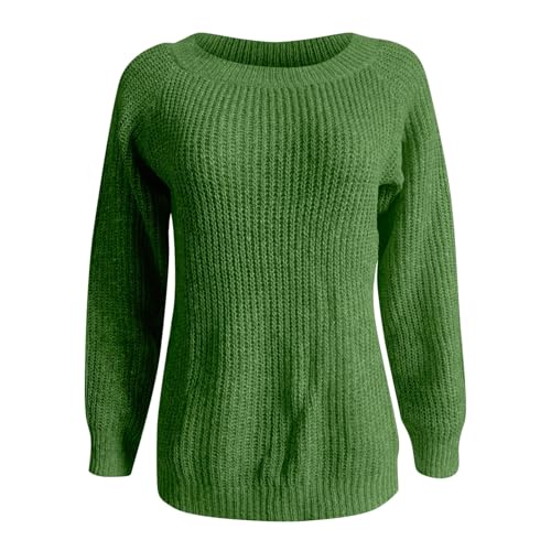 Sweater for Women Knitted Long Sleeve Sweater Tops Fair Isle Print Ugly Christmas Pullover Retro Crewneck Sweaters3