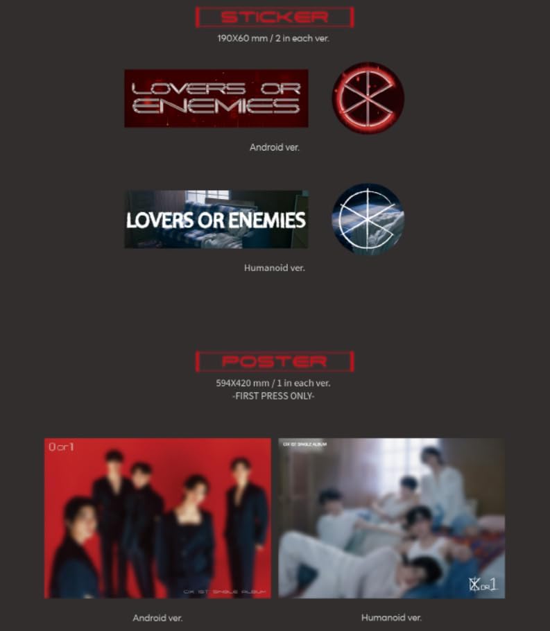 Miniatura 5 de CIX 0 o 1 1er álbum individual (Humanoid+Póster)