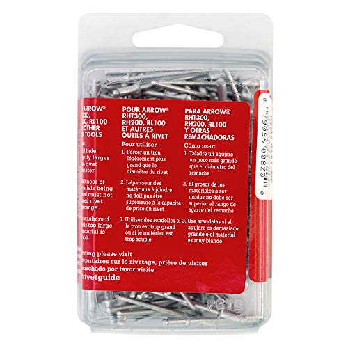 Arrow Fastener RSA1/8IP Short Aluminum 1/8-Inch Pop Rivets thumb #4