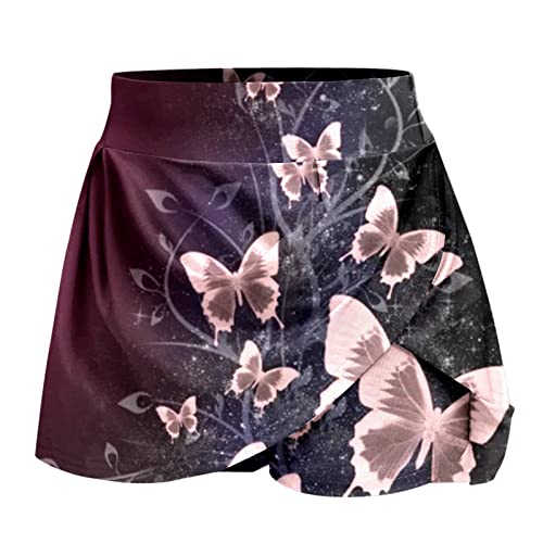 ZLBDYG Saias Poodle para mulheres, mulheres, uso diário, casual, treino, estampada, tênis, ioga, esp