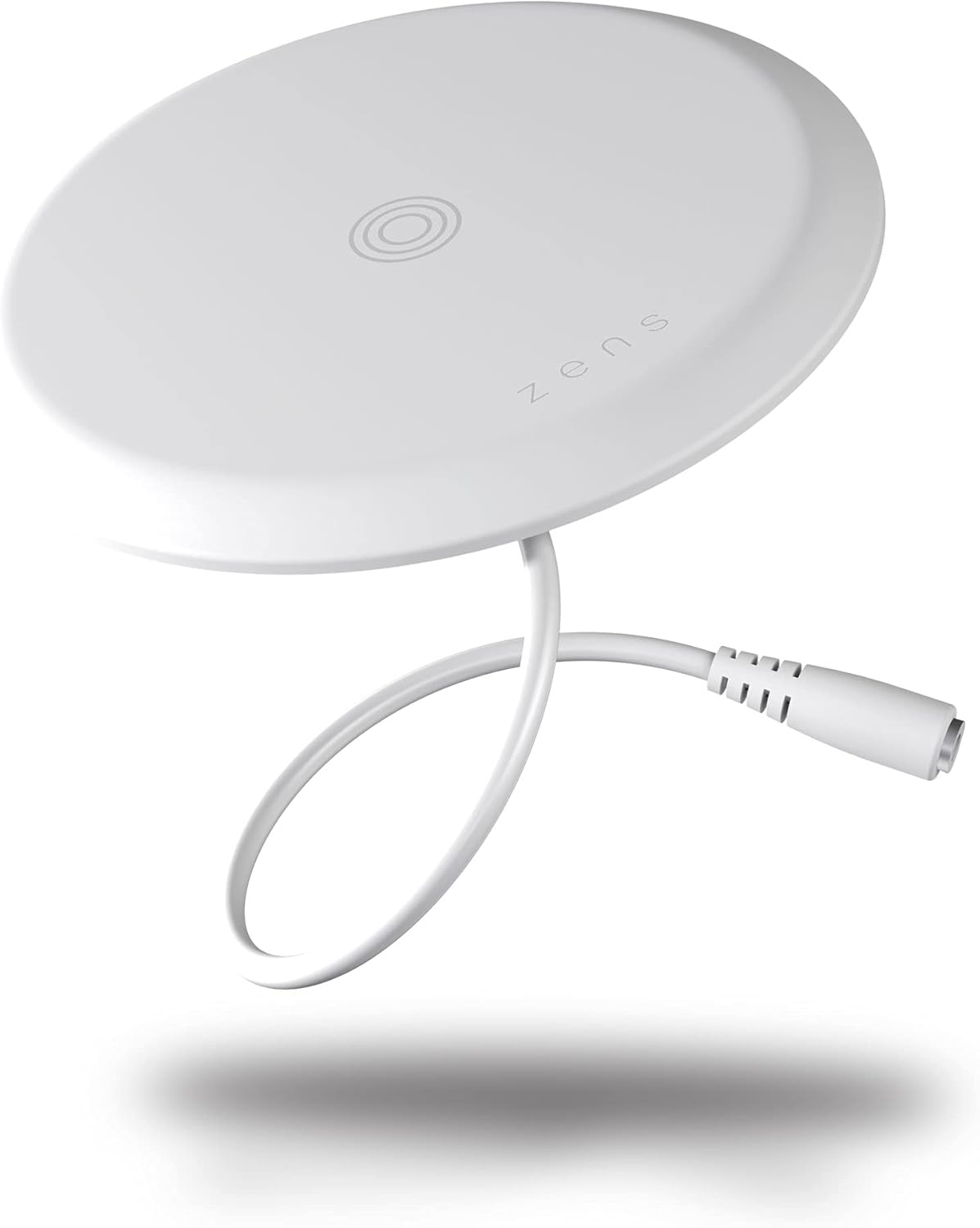 ZENS Qi-Certified Built-in Wireless Charger, for Apple iPhone 17/16/15/14/13/12/11/10/9/8 Series, Samsung, and All Qi-Enabled Devices, Ultra-Thin Design, 15W White, Power Adapter Included