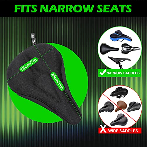 image for Zacro Bike Seat Cushion for Peloton (11 X 7 Inch), Soft Gel Padded Bic