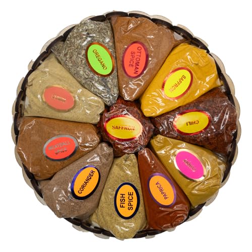 Gewürz-Set Geschenkbox 9–12 Sorten orientalische Gewürze, Auswahl mit Gewürzmühle oder ohne...