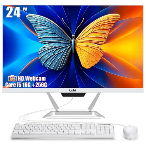 Image of All-in-One Desktop Computer 24 inch AIO Core i5,FHD 1080P Display