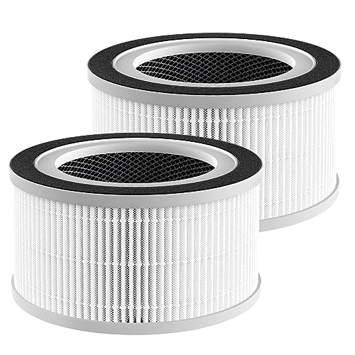 Image of 2 Pack Fillo /Allo Replacement Filter Compatible with Afloia Fillo /Halo /Mooka Allo, with 3-in-1 HEPA Filtration for Afloia Fillo Air Purifier, for MOOKA Allo Air Filter