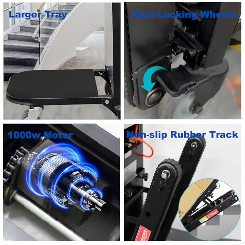 1000W Carretilla eléctrica para escaleras 1102 lbs miniatura 5