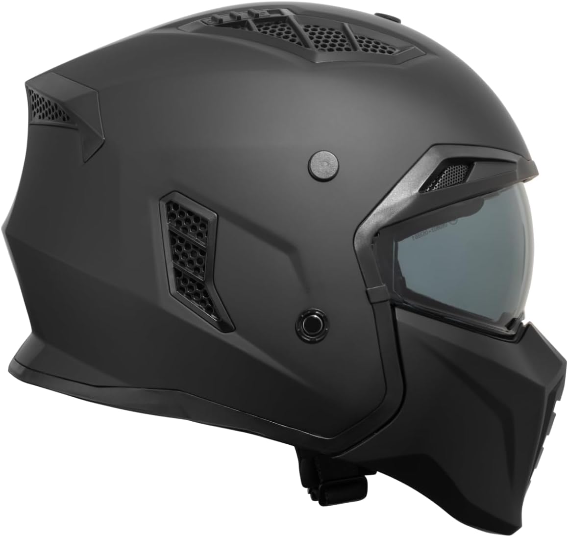 Side view of VINZ Shuto helmet showing ventilation ports.