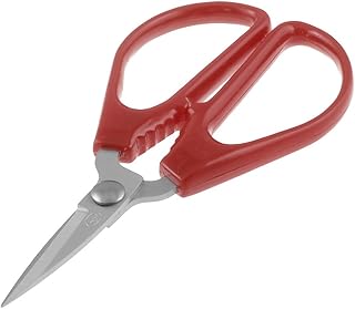 Aexit Home Office Hand Tools Red Handle Metal Blade Sewing Paper Straight Scissors Shears & Scissors 4.7
