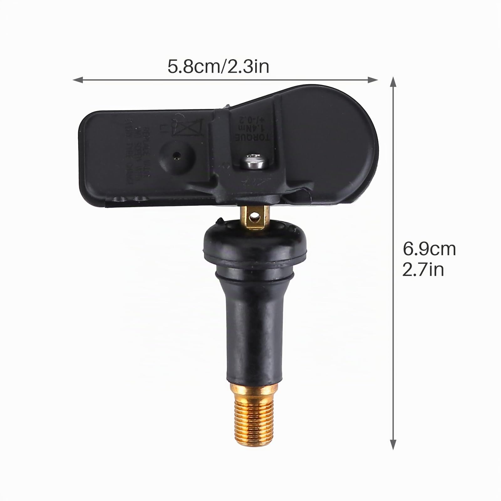 Lot de 4 Capteurs de Pression des Pneus TPMS 9811536380 avec 07-23 Peugeot 207 208 308 508 Partner, Capteurs RDKS, Contrôle de la Pression des Pneus, Capteur de Pression des Pneus, Capteur