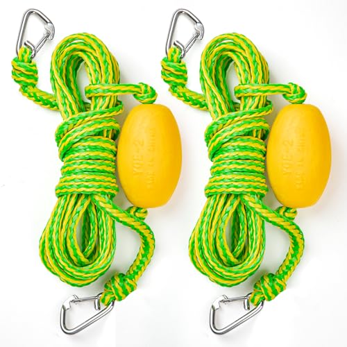 Floating Water Safety Rope with Clip – Quick Connect to River Tube, Kayak Dog Safety Vest...