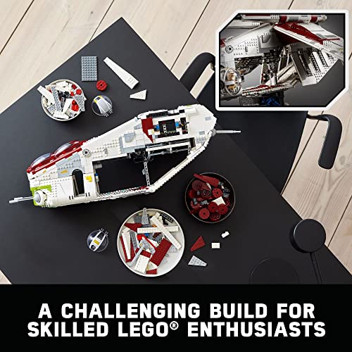 Image of Lego Star Wars Republic Gunship 75309 UCS Display Model Kit for Adults to Build, Ultimate Collector Series, Office or Home Decor Gift Idea