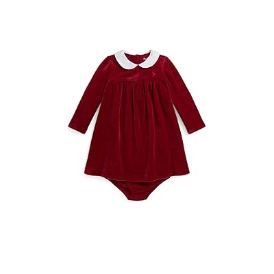Polo Ralph Lauren Kids Velour Dress Bloomer (Infant) Girl