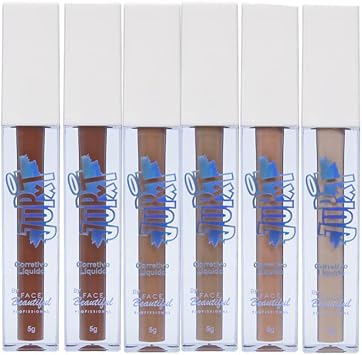 Corretivo Líquido Efeito Matte JUPXT Face Beautiful Profissional (Marrom 2)