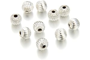 200Pcs Tiny Round Silver Spacer Beads 3mm Silver Plated Spacer Beads for Bracelet Jewelry Making