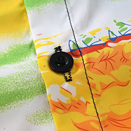 Kids Hawaiian Shirt for Boys Button Down Shirt Short Sleeve Cute Tropical Aloha Beach Shirt Top Holiday Summer Outfit4