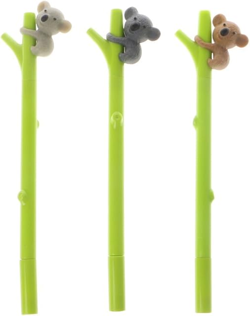 N-K PULABO 1pcs Unisex Ink Gel Pen 0.5mm Cute Cartoon Fun Koala black Gel ink Roller Ball Point Pen Gifts superiorâquality economic