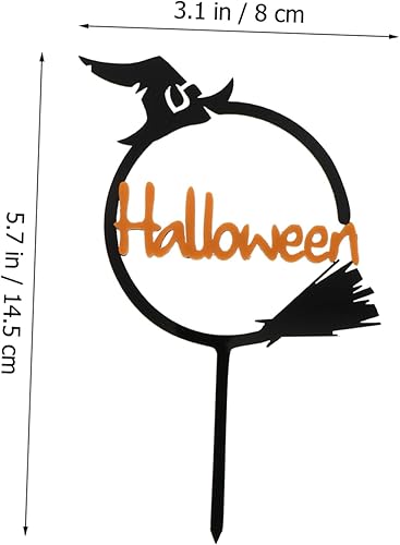 Miniatura 9 de 10 piezas de tarjetas de Halloween, palillos para tartas de Halloween, decoración de postre de Halloween, decoración de fiesta de Halloween,
