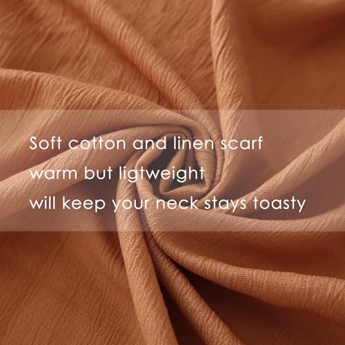 Heidmai Long Lightweight Soft Scarf For Women And Men Large Shawl Wrap Cotton Blend Scarves thumb #4