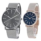 [スカーゲン]SKAGEN ペアウォッチ 収納BOX メンズ レディース Signatur シグネチャー グレー ピンクゴールド メッシュ ステンレス SKW6577SKW2837 腕時計 [並行輸入品]