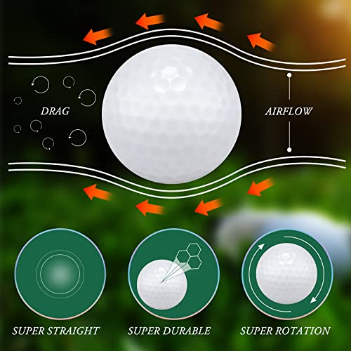 Junkin 12 Pack Glow In The Dark Golf Balls Light Up Golf Balls Night Led Golf Balls For Men Kids Women Trick And Novelty Golf Balls Luminous Gift Sets Accessories (Red, Green, White) #TOP1